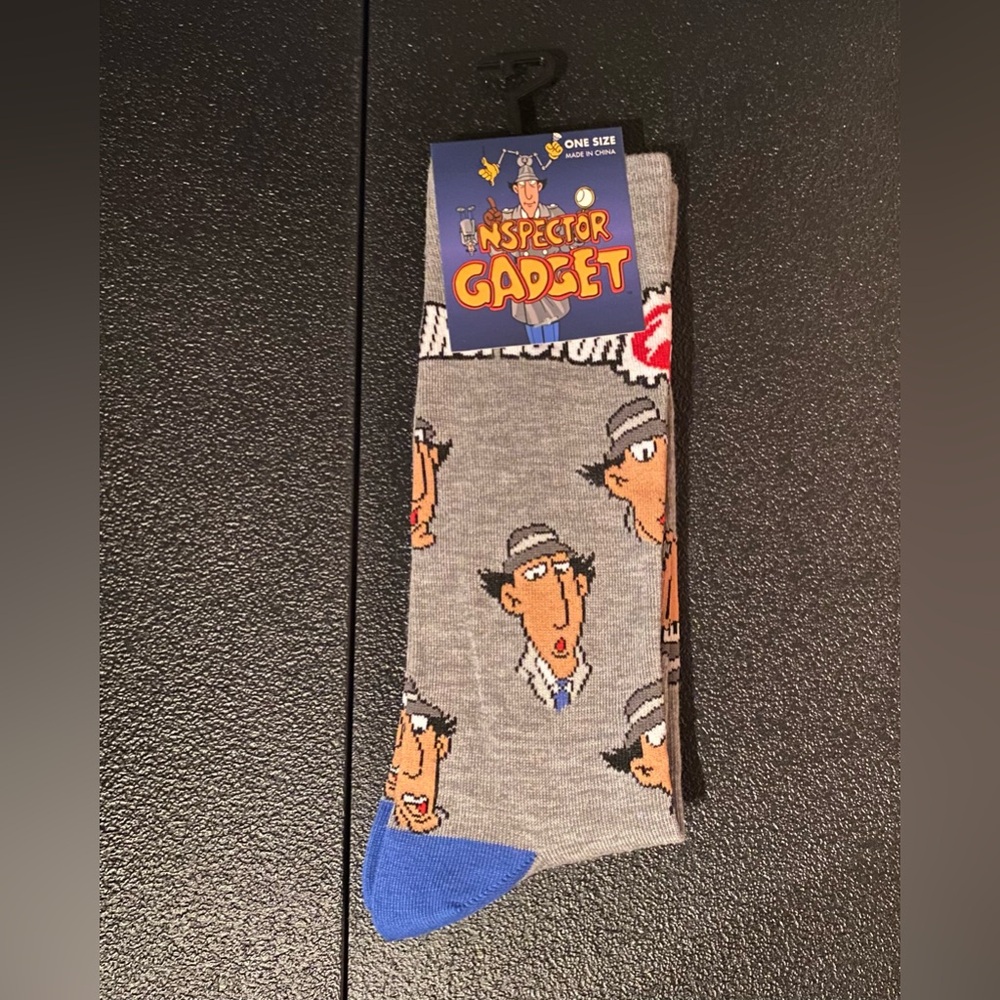 Fun Novelty Socks Featuring Inspector Gadget